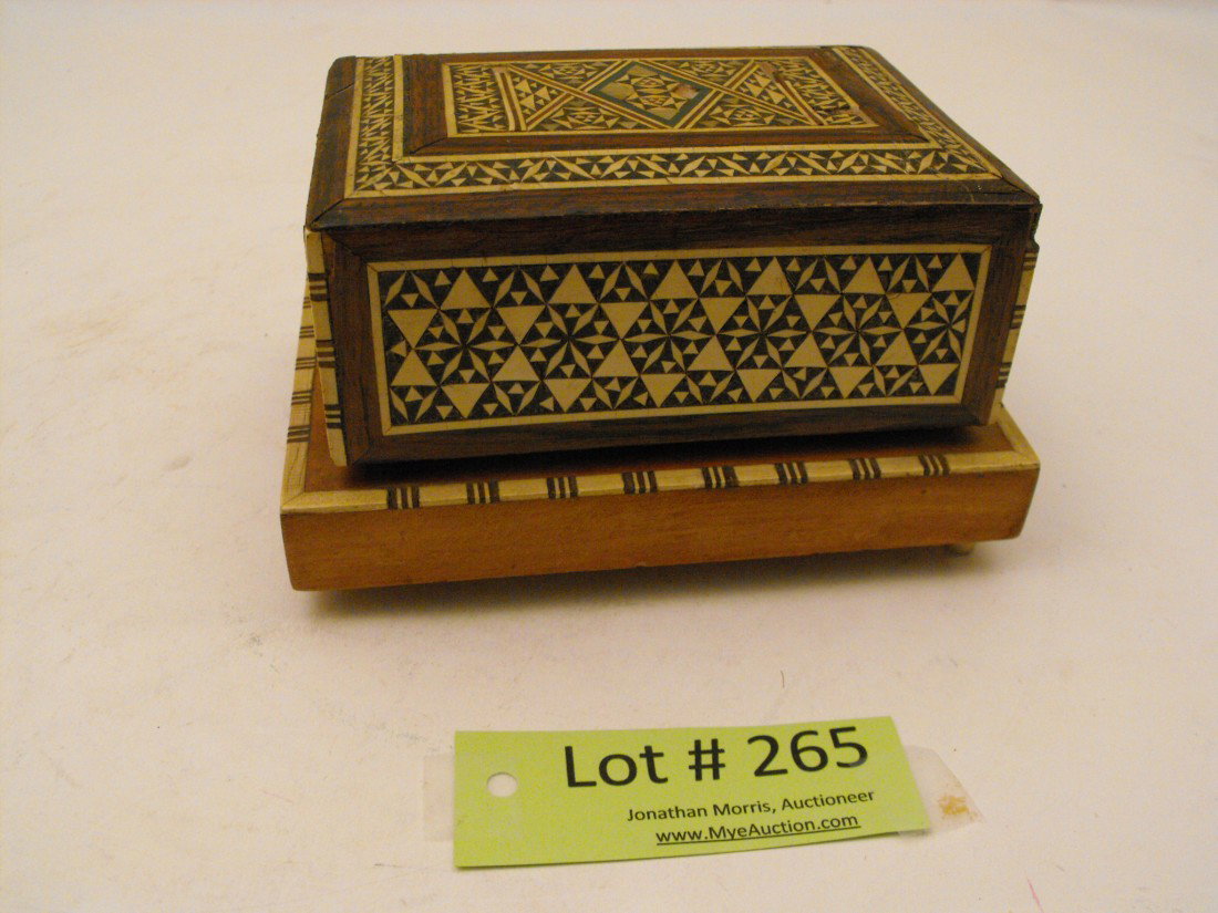Musical Box: Unusual Cigarette Case, Musical, Marked "RJF"
