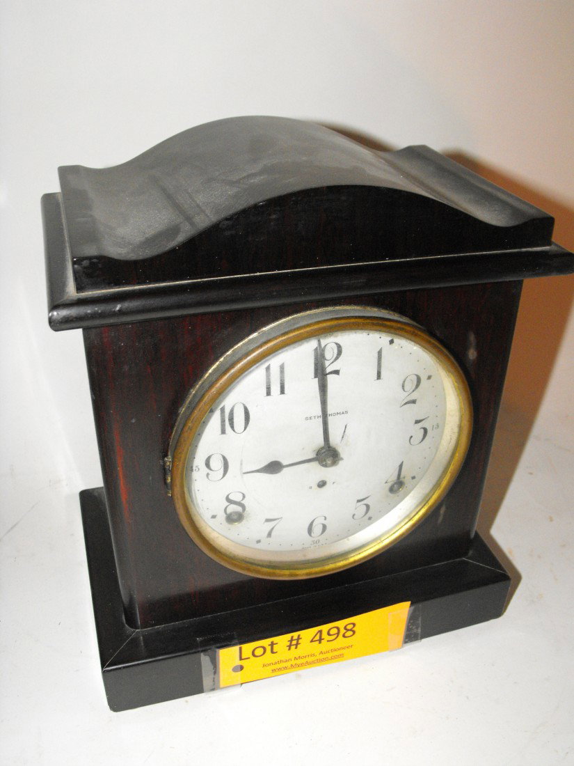 Mantle Clock: Seth Thomas, 10" tall