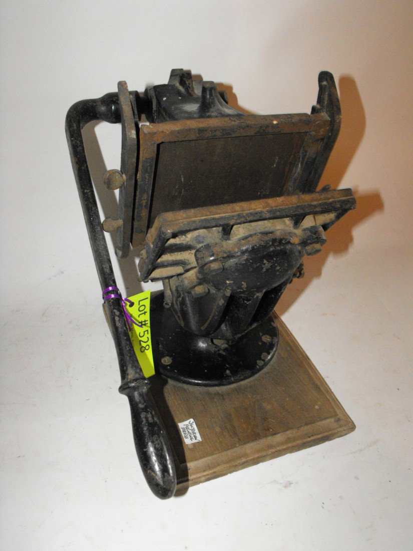 Victorian Printing Press: Labeled "Official"