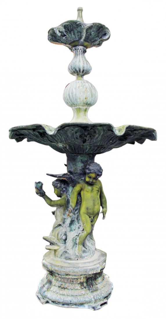 A BRONZE FIGURAL FOUNTAIN (1 of 6)