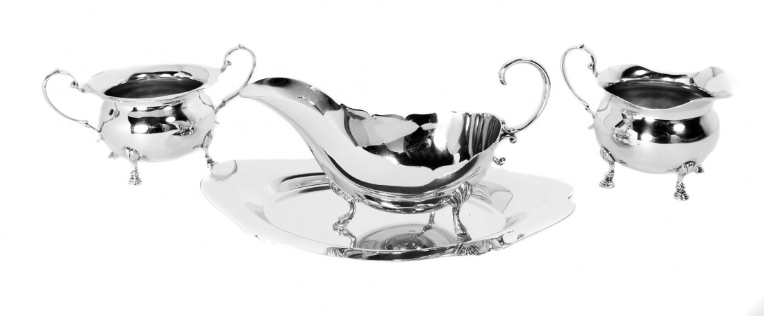 GROUP OF FOUR STERLING SILVER TABLE ARTICLES (1 of 1)