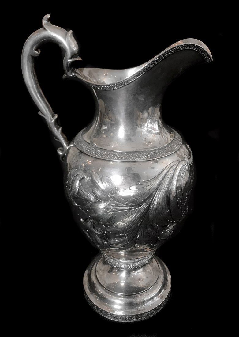 HISTORIC PRESENTATION STERLING SILVER PITCHER (1 of 1)