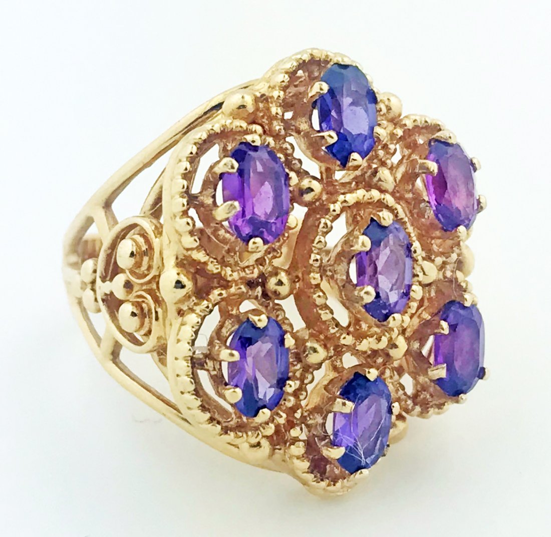 14 KARAT GOLD AND AMETHYST RING (1 of 1)