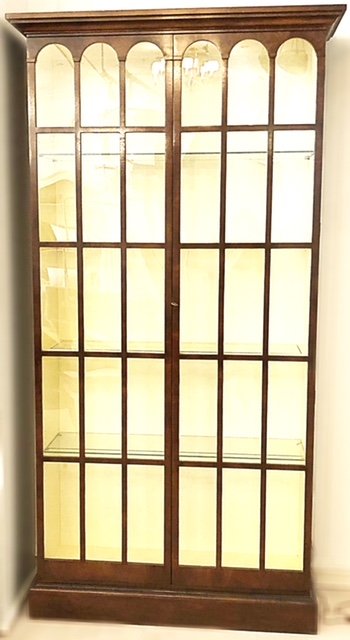 WILLIAM AND MARY STYLE WALNUT SIDE CABINET (1 of 3)