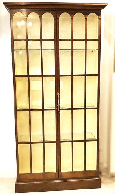 WILLIAM AND MARY STYLE WALNUT SIDE CABINET (1 of 2)