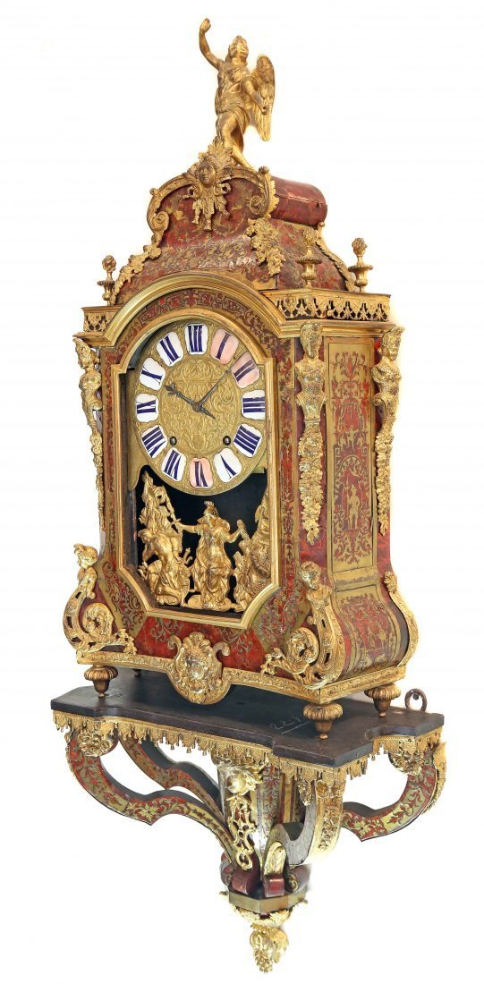 FRENCH REGENCE BOULLE INLAID ORMOLU BRACKET CLOCK (1 of 9)