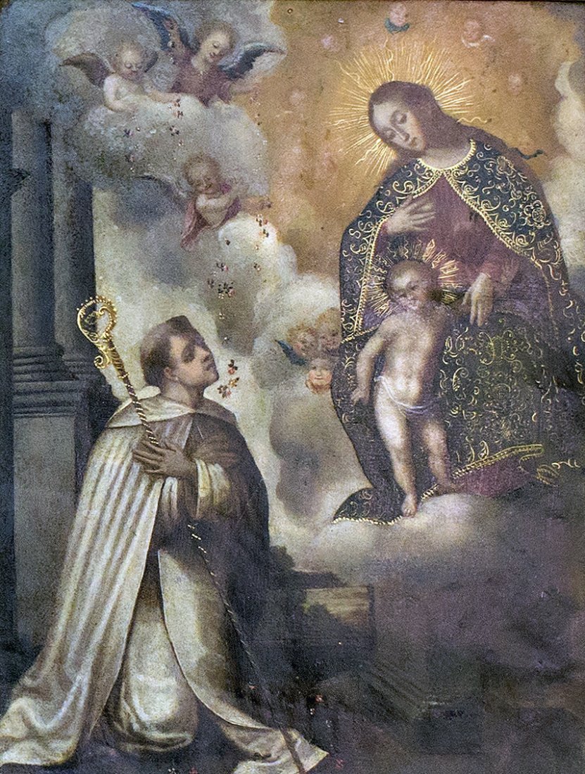 SPANISH COLONIAL, "MARY AND JESUS" (1 of 4)