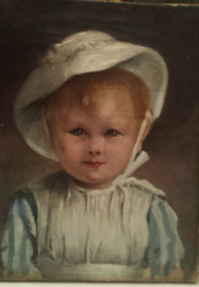 CONTINENTAL SCHOOL,(MORISOT) 'KATE & IAN', 19TH C, O/C (1 of 4)