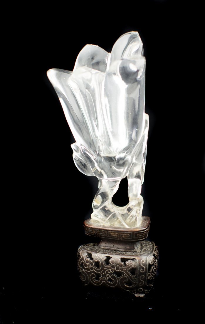 A ROCK CRYSTAL MINIATURE VASE, CHINESE (1 of 3)