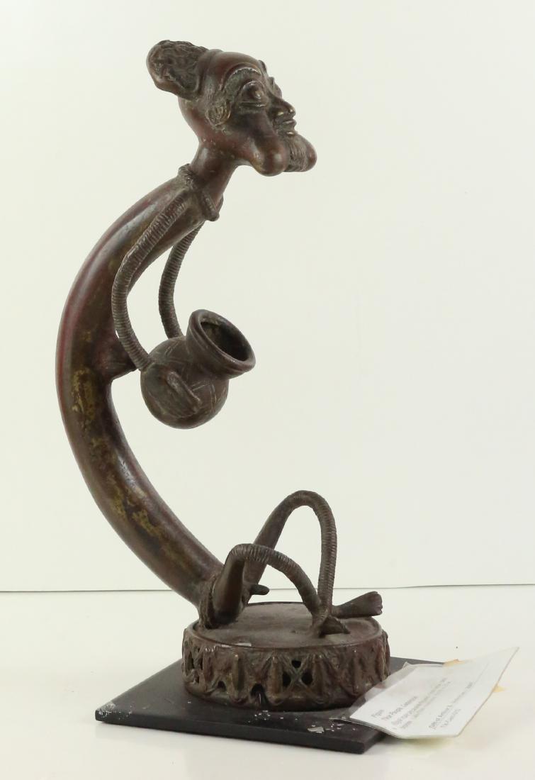 STYLE OF ROYAL MALE ANCESTRAL FIGURE LOST WAX CAST (1 of 3)