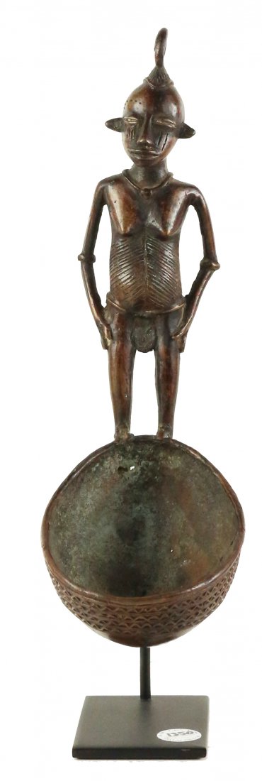 STYLE OF ROYAL CEREMONIAL SPOON LOST WAX CAST BRONZE (1 of 3)