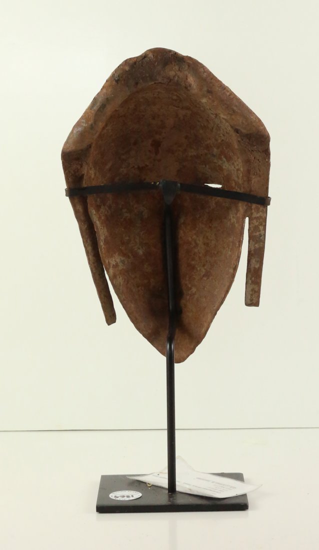 STYLE OF CEREMONIAL DANCE MASK - HAND-WROUGHT IRON (1 of 3)