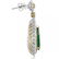 PAIR OF EMERALD AND DIAMOND EARRINGS - 3