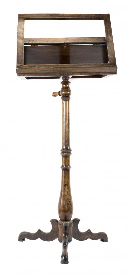 GEORGE III STYLE WALNUT MUSIC STAND (1 of 1)