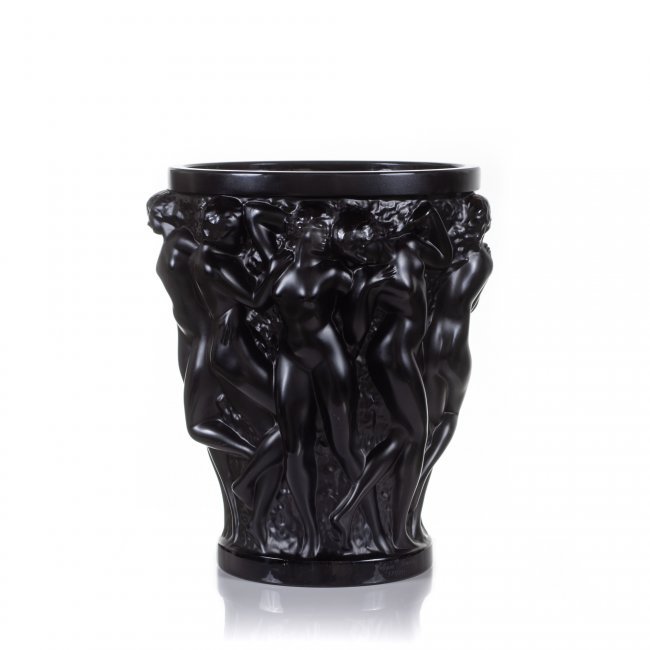 Lalique, France (Modern) "BACCHANTES" CRYSTAL VASE (1 of 7)