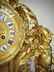 LARGE LOUIS XV STYLE GILT BRONZE MANTLE CLOCK - 5