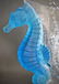 Lalique - Paris , France "Seahorse" Crystal Vase - 9