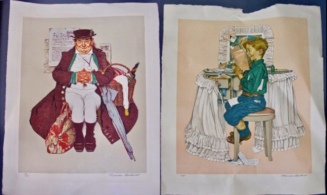 TWO NORMAN ROCKWELL LITHOGRAPHS (1 of 8)