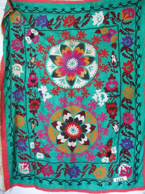 TWO CENTRAL ASIAN EMBROIDERED SUZANI, BOKARA (1 of 8)