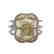 Colored Stone and Diamond Ring