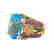 Gold, Blue Topaz and Diamond Ring - 2