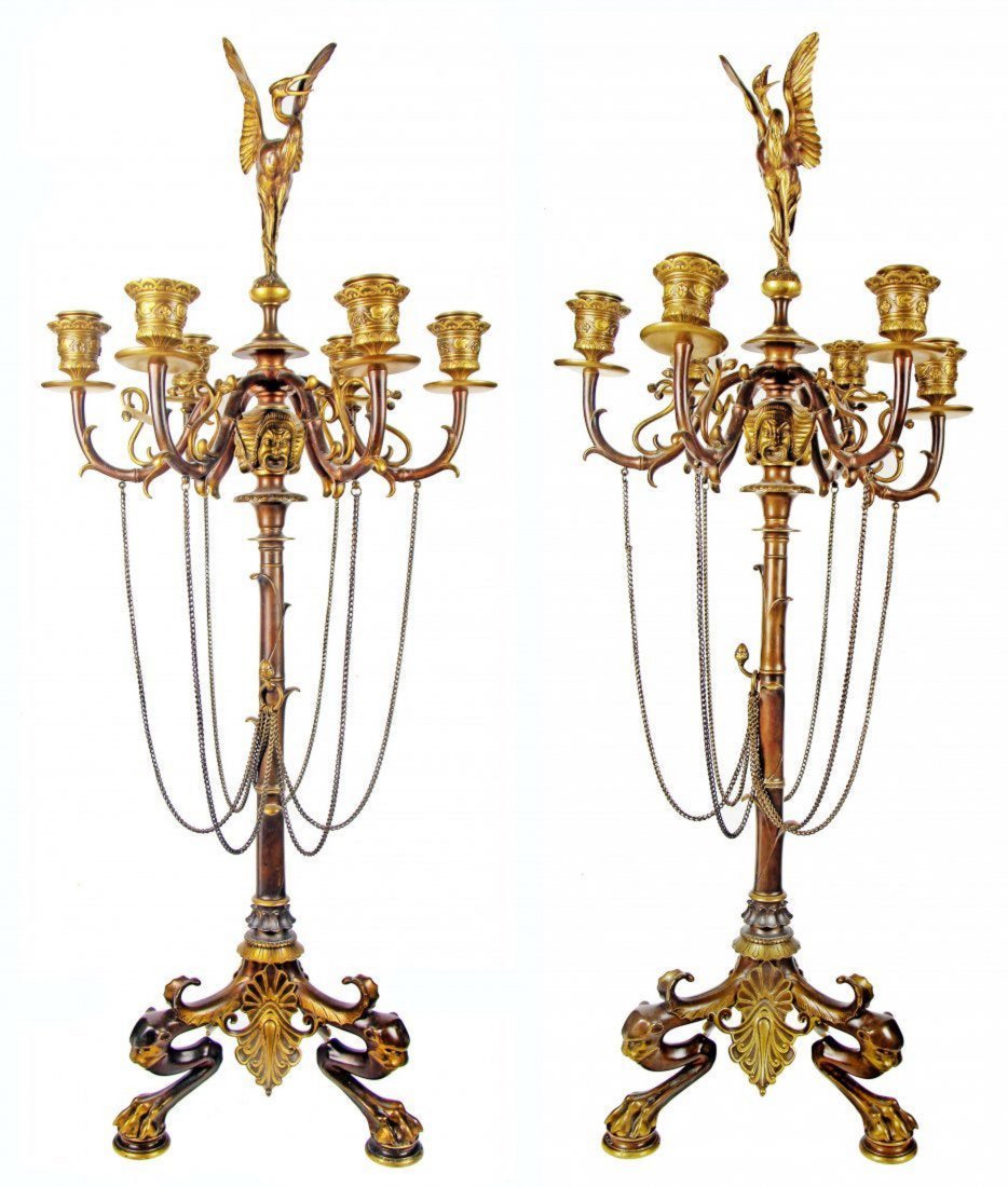 Very Fine Pair Of Six Light Candelabra XIX th. century (1 of 1)