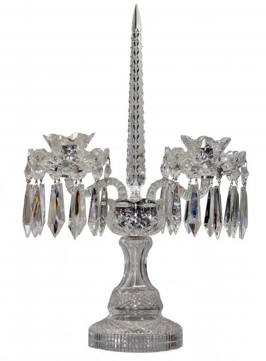Waterford, American Cut-Glass & Molded Glass Candelabra (1 of 1)
