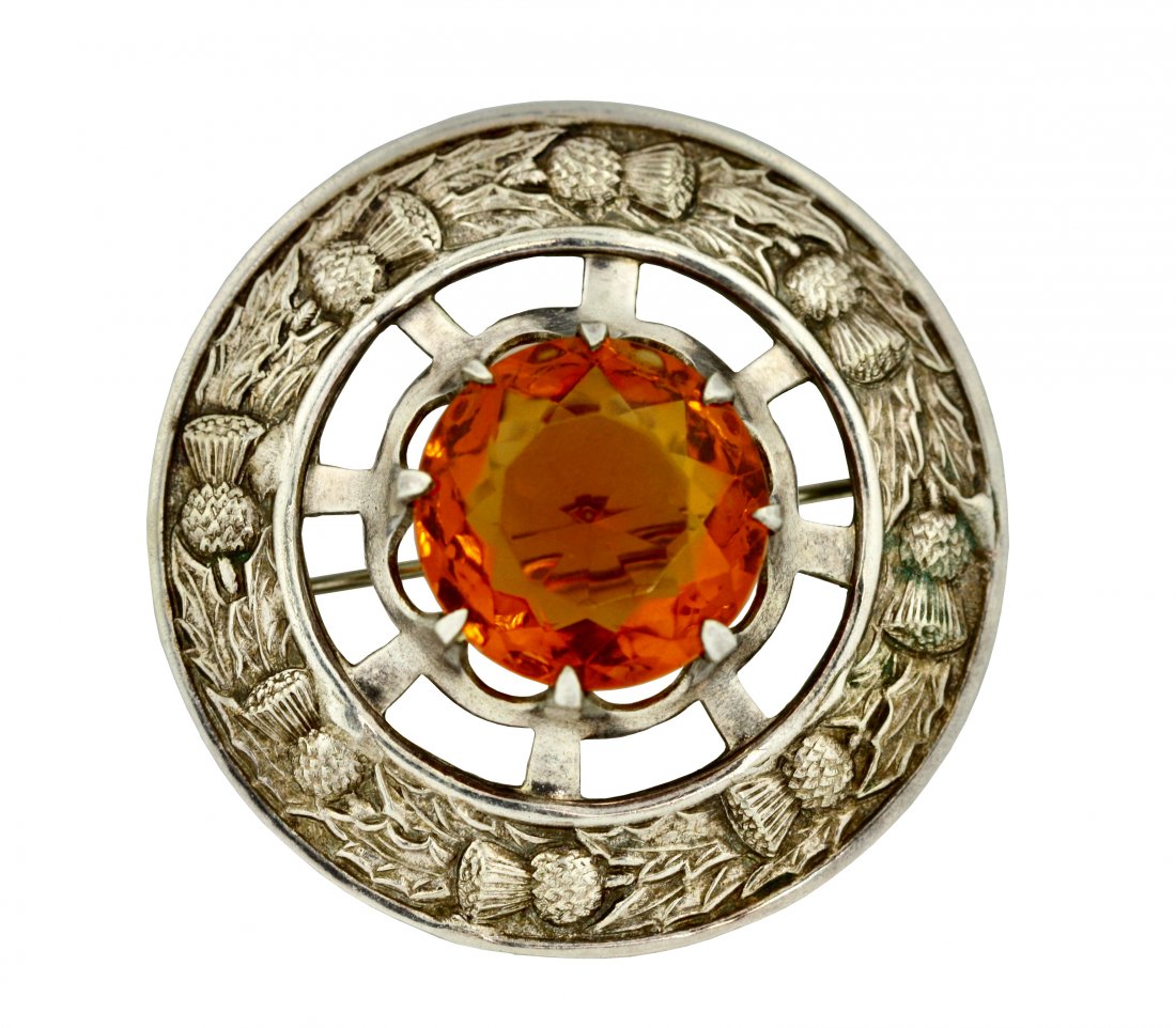 Sterling Silver and Citrine Pin (1 of 5)