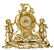 Large Louis XV Style Gilt Bronze Mantle Clock