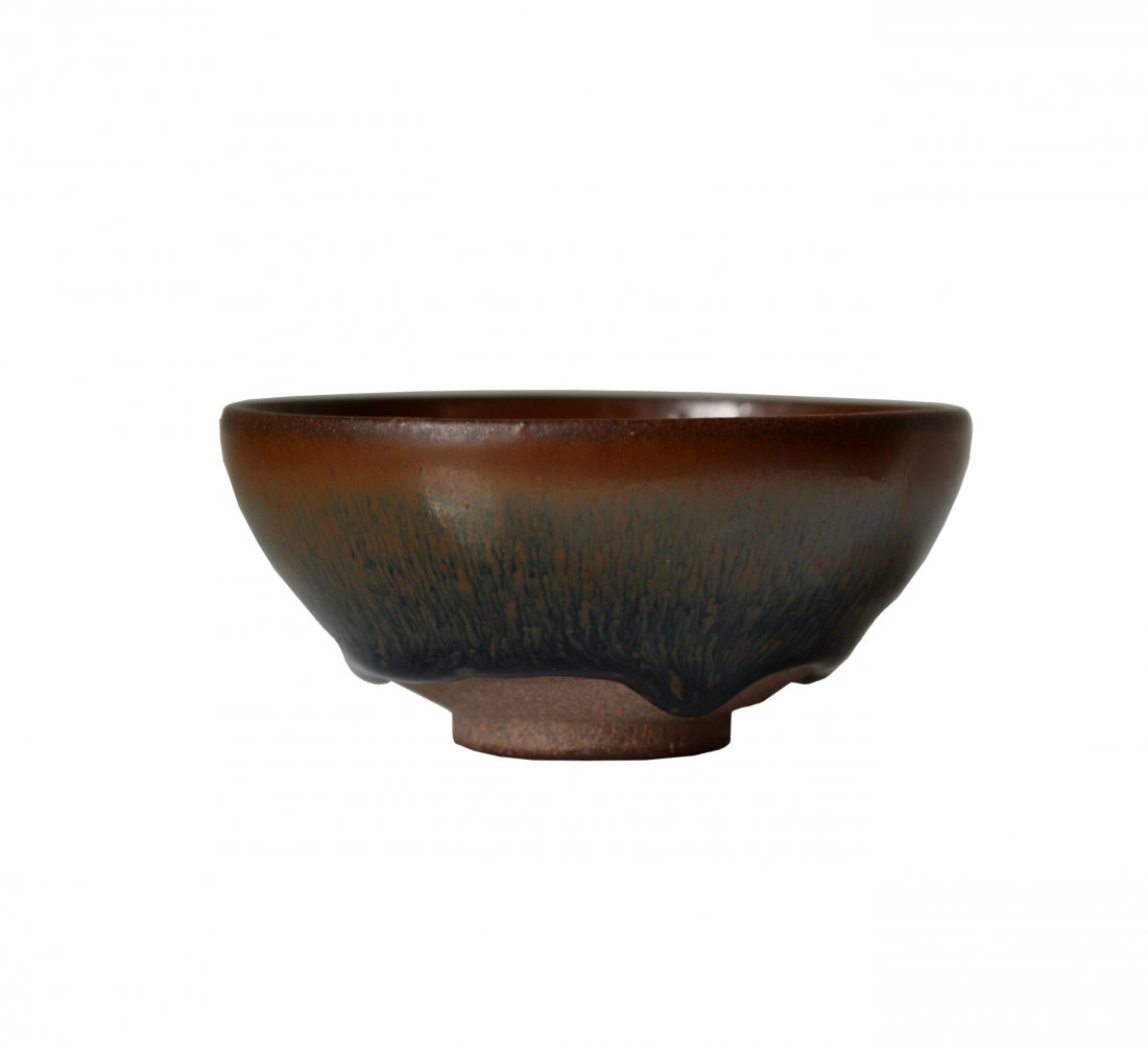 A 'JIAN' 'TEMMOKU' HARE'S FUR BOWL: Property from a California Private Collection A 'JIAN' 'TEMMOKU' HARE'S FUR BOWL CHINESE POSSIBLY SOUTHERN SONG DYNASTY 8.9 centimeters