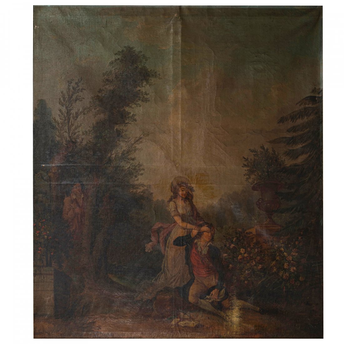 CONTINENTAL SCHOOL: Property from a Private Florida Collection CONTINENTAL SCHOOL 19th Century After the antique oil on canvas Canvas Sight Size 27.37 x 22 in. (69.53 x 55.88 cm.), Size With Frame: 38.87 x 33.37 in. (98.