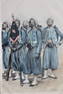 Edouard DETAILLE (1848-1912) "Soldiers" Print-Mul