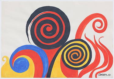 Alexander Calder Ink and Gouache on Paper