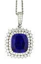 Platinum, Tanzanite and Diamond Pendant