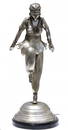 Silvered bronze dancer after a model by Claire COLINET