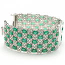 18kt Emerald and Diamond Bangle-Bracelet