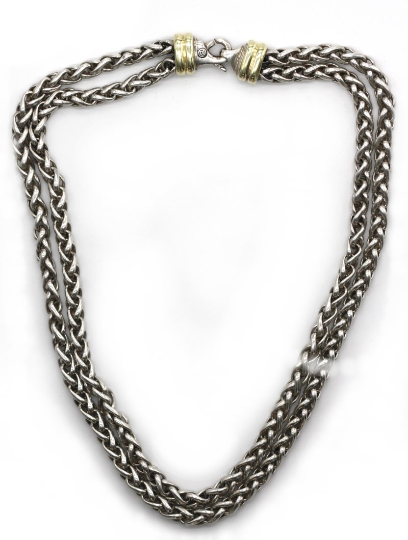 David Yurman Gold and Silver Necklace NO RESERVE (1 of 7)