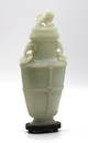 A Fine Jade Archaistic Vase and Cover