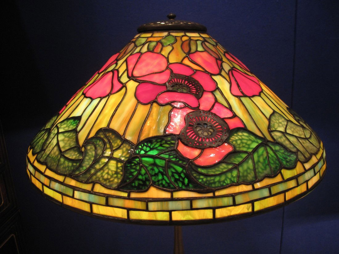 Tiffany "Poppy" Lamp, circa 1920,stamped TiffanyStudios