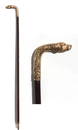 10 Kt Gold Mounted Rosewood Gentleman's Walking Stick