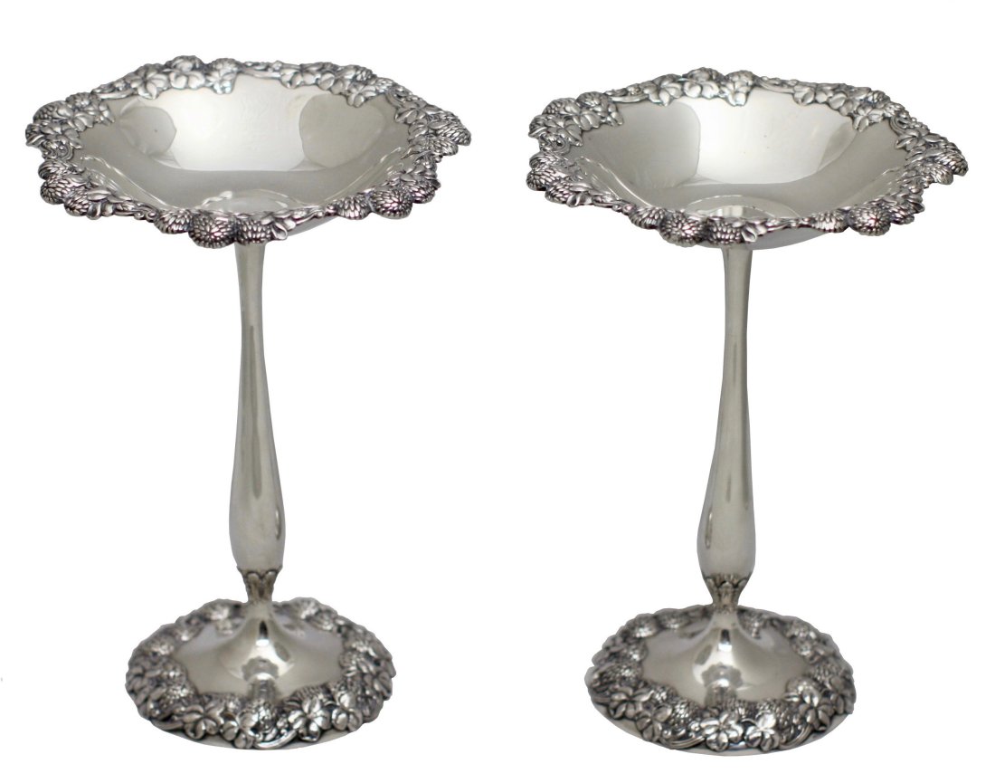 Pair of Tiffany & Co. Sterling Silver Fruit/Sweet Meat Stands (1 of 7)