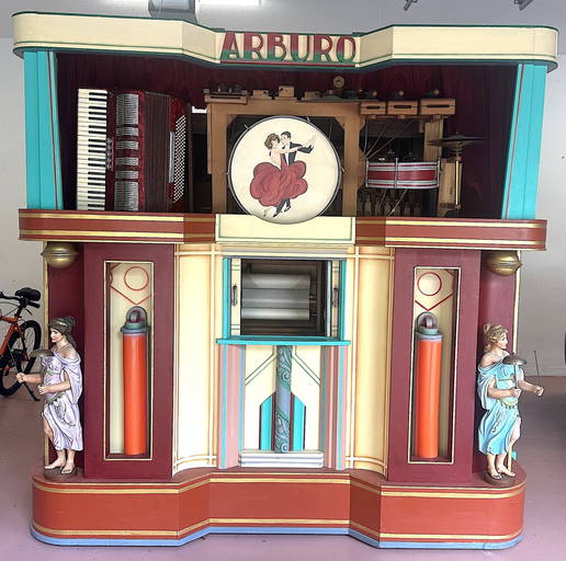 Belgian Beer Hall Dance Organ. Together With Sixty Five Paper Cylinder