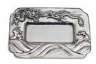 Japanese Sterling Silver Small Tray, Meiji Period.