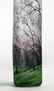 DAUM ACID ETCHED & ENAMELED CAMEO GLASS “RAINY" VASE - 3