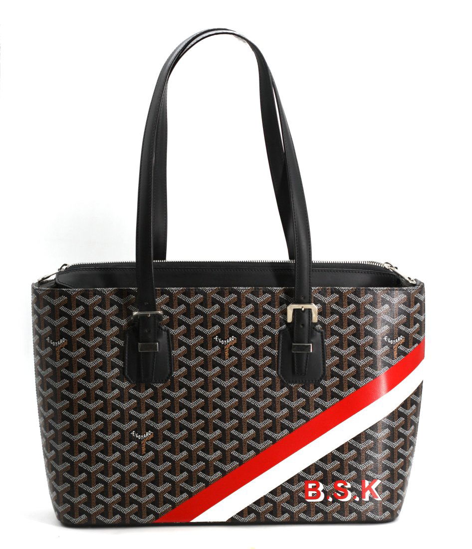 E. Goyard Printed Canvas Handbag (1 of 9)