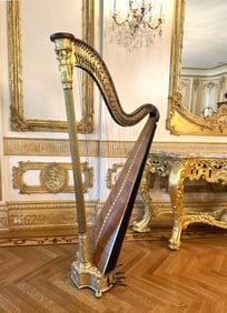 Fine George III Gilt, Various Wood & Lacquer Harp, Erard, London, Late 18th/early 19th Century