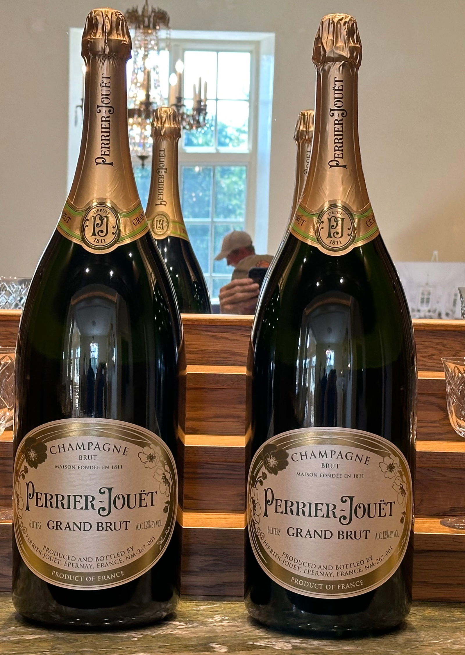 Pair of Perrier Jouet Grand Brut Methuselahs (6L)