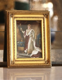 KPM Porcelain Plaque of Napoleon as Emperor