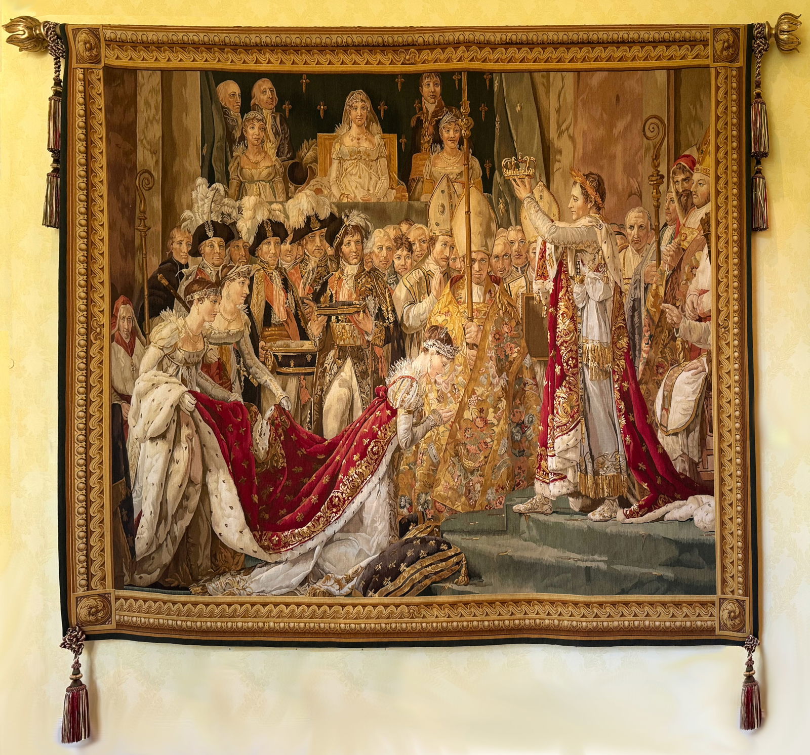 Napoleonic Tapestry, After Jacques Louis Davids Painting of Napoleons Coronation (1 of 20)