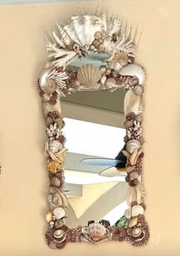 Contemporary Shell Mounted Mirror